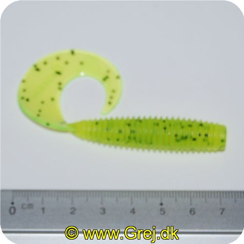 022677173559X - Trigger X Carnassier 10cm - Swimming Grub - Chartreuse Pepper inhold 1stk- PTXSG4CHP
<BR>
<BR>
Trigger X Frog er et hit til fiskeri med sine bevægelse i fuld fart.<BR>
<BR>
Den langstrakte krop og hale giver den afgørende balance. der skal til for at give bid. Mens vægt og form gør det muligt med lange kast.