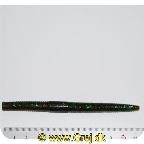 02267719748X - Flutter Worm - 10cm - Esmerald Oil (Gul med nister) - PTXFW4EO<BR><BR>Med sin langsomme basken og horisontalt synkende bevægelse passer denne orm perfekt til Texas rig fiskeri.<BR><BR>Rig med minimal vægt for optimal bevægelse og lad Ultrabite Aggression feromonerne gøre deres arbejde og "Trigger the Bite".<BR><BR>Fås ensfarvet eller flerfarvet fra top til bund.