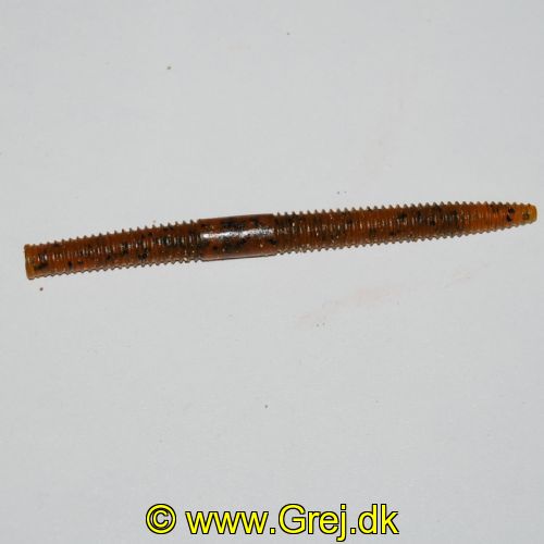 02267719753X - FLutter Worm - 10cm - Pumpkin (Gul med sorte nister) - PTXFW4PPK<BR><BR>Med sin langsomme basken og horisontalt synkende bevægelse passer denne orm perfekt til Texas rig fiskeri.<BR><BR>Rig med minimal vægt for optimal bevægelse og lad Ultrabite Aggression feromonerne gøre deres arbejde og "Trigger the Bite".<BR><BR>Fås ensfarvet eller flerfarvet fra top til bund.