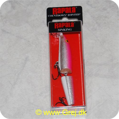 022677206936 - Rapala Countdown Jointed  wobler - 9cm - 11g - Pink Silver - Pink/sølv/hvid - synkende - Arbejdsdybde: 1.5-2.5