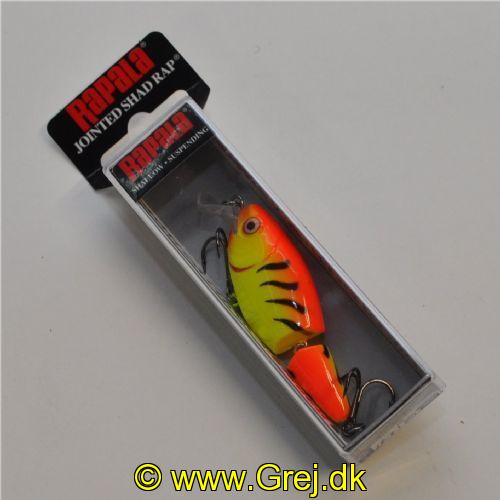 022677210186 - Rapala Jointed Shad Rap  - 5cm - 7 gram - Hot Tiger - Arbejdsdybde: 0,6- 1,2m