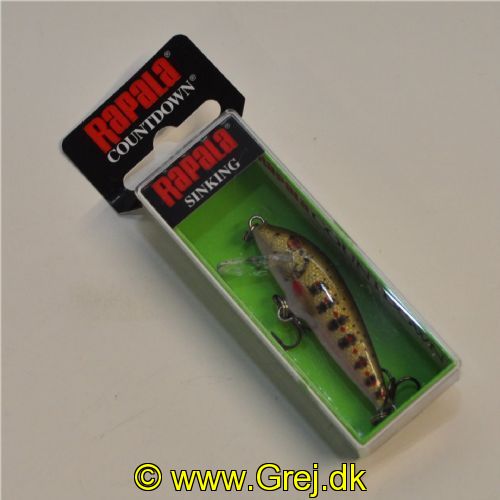 022677218229 - Rapala Countdown 5 cm - 5 gram  - Gold Juvenile Trout - Arbejdsdybde: 0.9-1.8 meter - CD05 GJTR - synker ca 30 cm i sekundet
