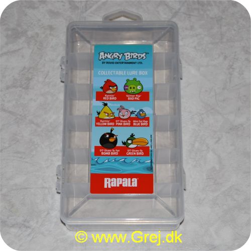 022677224435 - Angry Birds grejæske - 10.5x20.5x3 cm - 6 rum