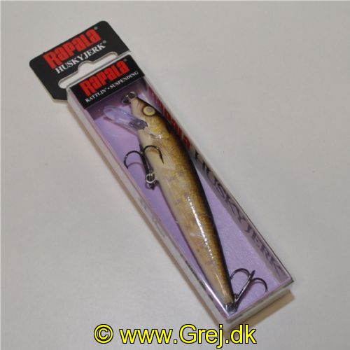 022677260839 - Rapala Husky Jerk - 10cm - 10 gram - HJ10 - WAL - Live Walleye - Arbejdsdybde: 1.2-2.4m - Har samme vægtfylde som vand