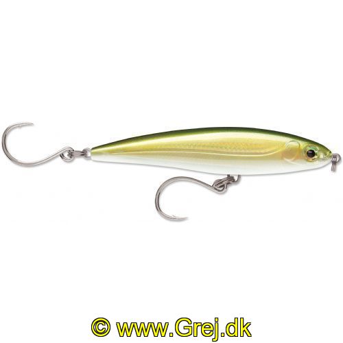 022677273051 - Rapala X-RAP Twitchin Minnow - 12cm - 26 gram - Gold Olive - Saltvand
<BR>
<BR>
<LI>Langt-kastende wobler for aggressive præsentationer i lavt vand</LI>
<LI>Designet til kast og aktive præsentationer</LI>
<LI>Langsomt synkende action</LI>
<LI>Saltvandsbestandig VMC® Coastal Black nikkel enkeltkroge</LI>
<LI>Konkurrence: Jerkbaits og Twitchbaits</LI>
<BR>
<BR> 
Længde: 12 cm<BR>
Vægt: 26 gram<BR>
Arbejdsdybde: 0.3 - 0.6 m