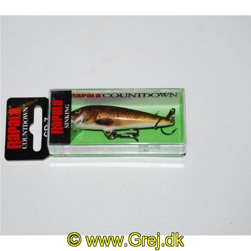 022677277813 - Rapala Countdown - 7 cm - 8 gram  - Live Brown Trout - Synker ca 30 cm i sekundet - Arbejdsdybde: 1.5-2.4 meter - CD07 TRL