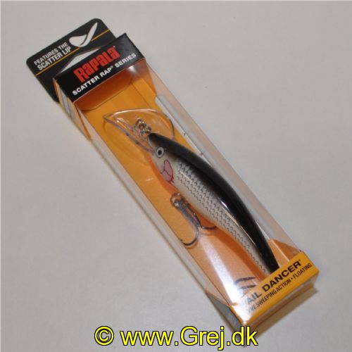 022677278513 - Rapala Scatter Rap Tail Dancer - 9cm - 13 gram - SCRTD09 - SSH - Silver Shiner - Har en meget flakkende gang i vandet - Arbejdsdybde: 3.3-5.7m
