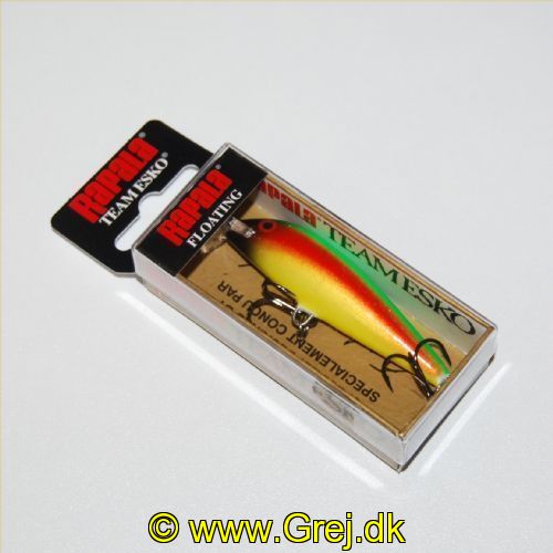 022677315409 - Rapala Team Esko - Flydende - 7cm - 6 gram - Bright Parrot - Arbejdsdybde: 1.2 -1.8m