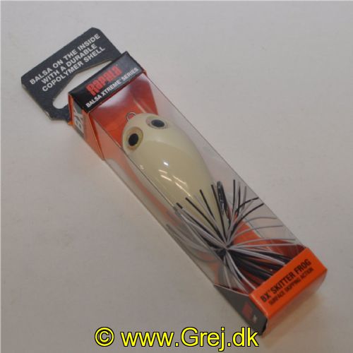 022677327280 - Rapala BX Skitter Frog - Balsa Xtreme - 5,5cm/13g - Pale Bone - Arbejdsdybde: Top Water