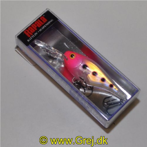 022677337838 - Rapala Glass Shad Rap - 5cm - 9 gram - GSR05 - PSQG - Glass Pink Squirrel -  Arbejdsdybde: 2,1-3,3m
