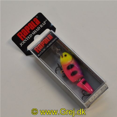 022677344164 - Rapala Jointed  Shad Rap - Fruit Punch - 4cm/5g - Arbejdsdybde:1.2-1.8m