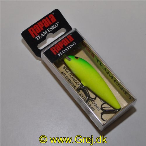 022677368085 - Rapala Team Esko - Flydende - 7cm - 6 gram - Matte Chartreuse - Arbejdsdybde: 1.2 -1.8m