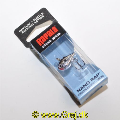 022677372839 - Rapala Jigging Series - Nano Rap - Chrome (CH) - 2cm/1,6g - Arbejdsdybde: Variabel