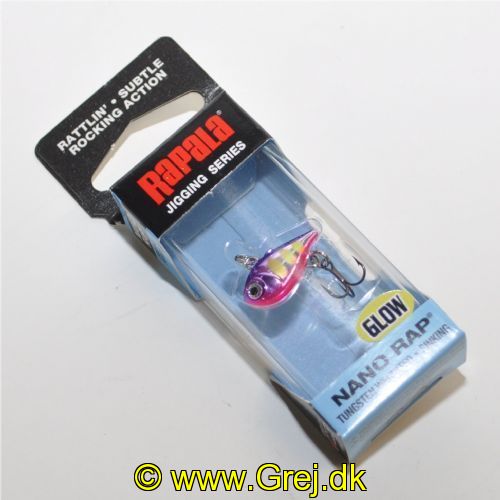 022677372921 - Rapala Jigging Series - Nano Rap - Glow Voodoo Haze (GVDH) - 2cm/1,6g - Arbejdsdybde: Variabel
