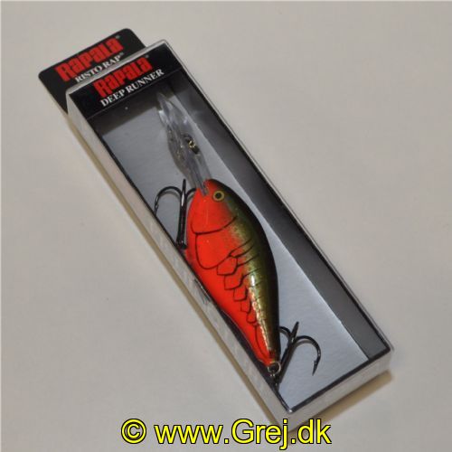 022677380803 - Rapala Risto Rap - 7cm - 15 gram - RR07 - RCW - Red Crawdad -  Arbejdsdybde: 2.4-3.6m