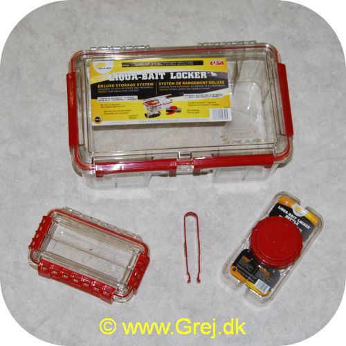 024099146425 - Plano Liqua Bait locker - Model 4642 - 35,56x23,19x12,07cm - Vandtæt boks med 2 mindre opbevaringsæsker - en til Baits med pincet og en til mobiltelefonen