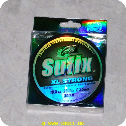 024777303836 - Sufix XL Strong nylonline - Farve: Platinum - 0,35 mm/10,3 kg