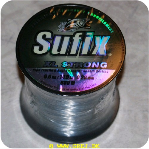 024777303966 - Sufix - XL Strong - 600 meter - 0,28 mm/6,6 kg.