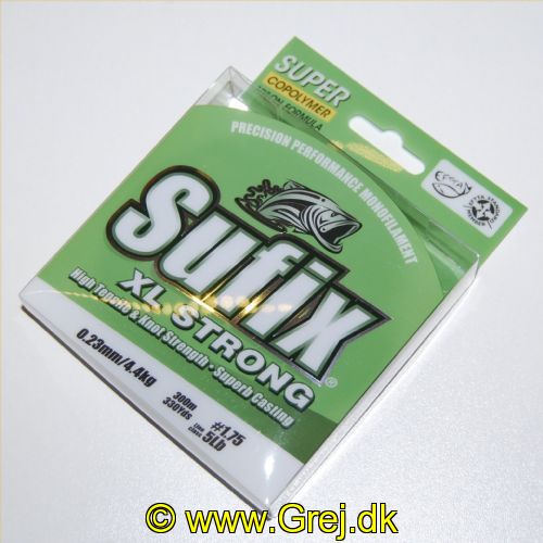 024777332171 - Sufix XL Strong - 0.23mm/4.4kg - Klar - 300 meter