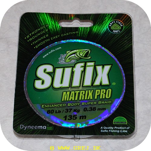 024777336889 - Sufix - Matrix Pro fletline - 135 meter - 0.38 mm/37 kg.