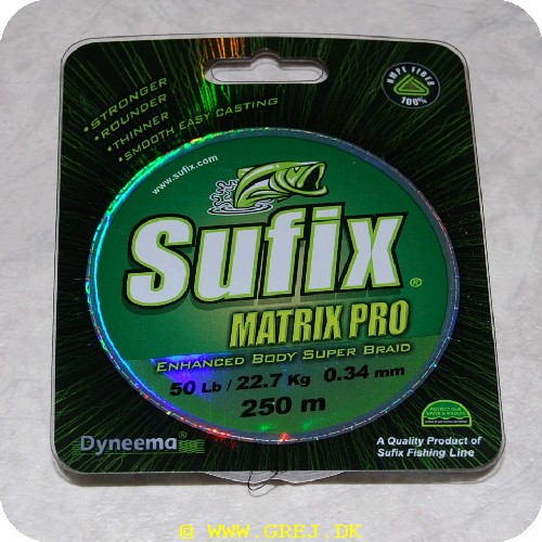 024777339477 - Sufix Matrix Pro fletline - 250 meter - 0.34mm/22.7 kg