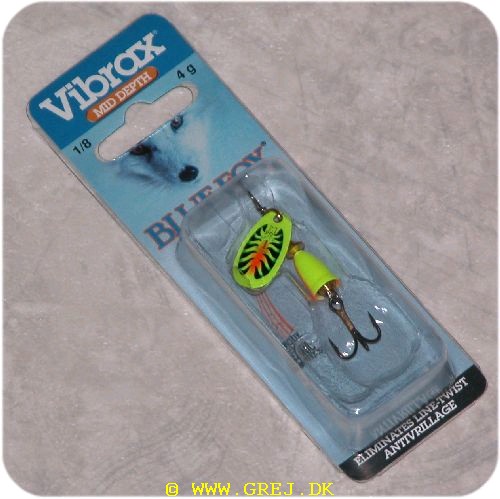 027752032431 - Vibrax Gul med sorte flammer og orange midte - Mid Depth - Str. 1 - BFF1FT