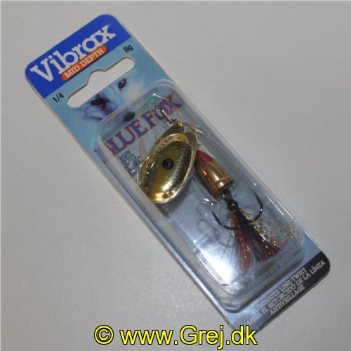 027752047787 - Gylden/sort med bølger og fox tail - Gylden søjle med fiskemotiv - Mid Depth - Str. 3 - BFX3 GSDX