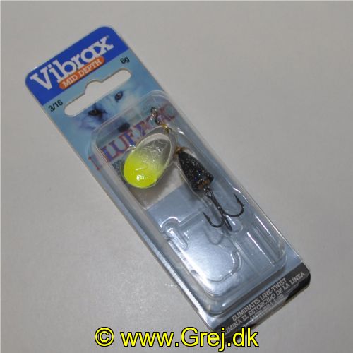 027752085864 - Blue Fox Flake str. 2 - 6g - Sølv/gul blad - Sort klokke med nister - BFF2 CBF