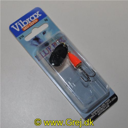 027752111853 - Vibrax Sort med Orange klokke - Mid Depth - Str. 2 - BFF2-BKFR