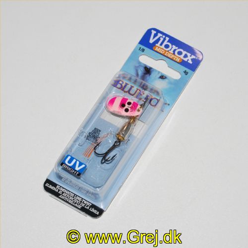027752145377 - Vibrax Lyserød og pink stribet med sorte prikker - Mid Depth - Str. 1 - 4g