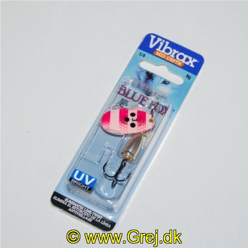 027752145438 - Vibrax Lyserød og pink stribet med sorte prikker - Mid Depth - Str. 3 - 8g