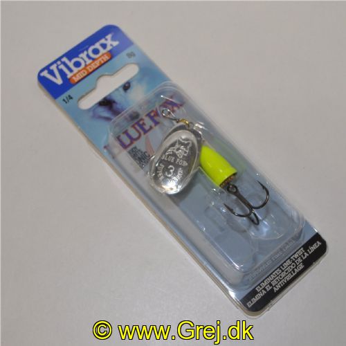 027752603112 - Vibrax Sølv blad og Gul klokke - Mid Depth - Str. 3 - 8g - BFF3-SFY