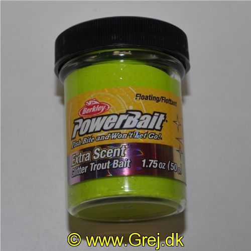 028632022573 - PowerBait med glimmer - CHARTREUSE med ost