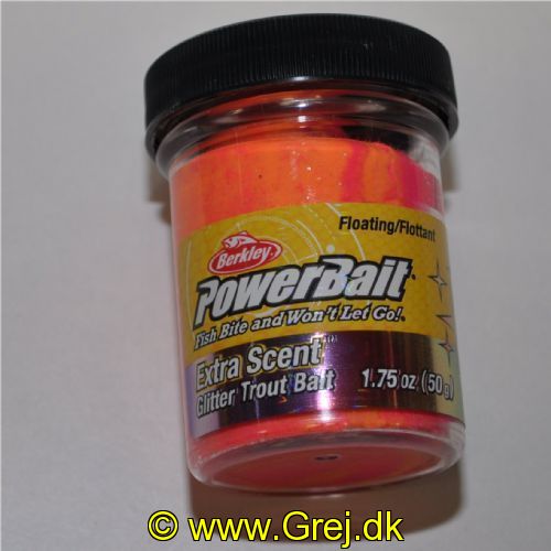 028632022580 - PowerBait med glimmer – SHERBET (rød / orange) med ost

