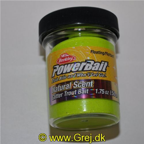 028632022634 - PowerBait med glimmer - CHARTREUSE med hvidløg