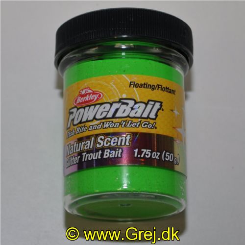 028632022672 - PowerBait med glimmer - SPRING GREEN med hvidløg