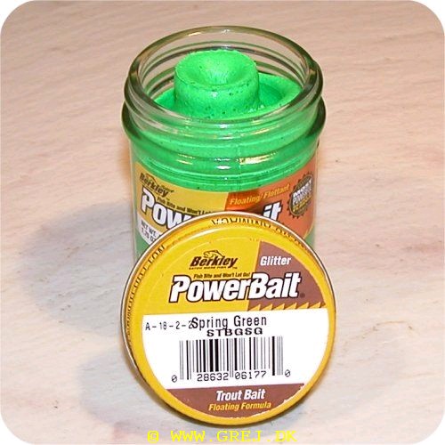 028632061770 - PowerBait med glimmer - SPRING GREEN ekstra scent