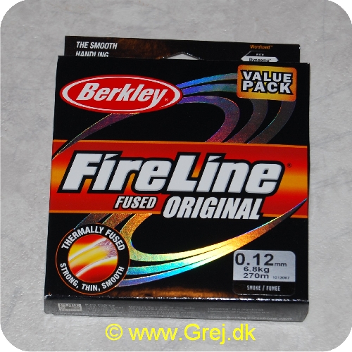 028632081051 - Berkley Fireline Fused Original - 0.12 mm - 6.8 kg - 270 m - Smoke