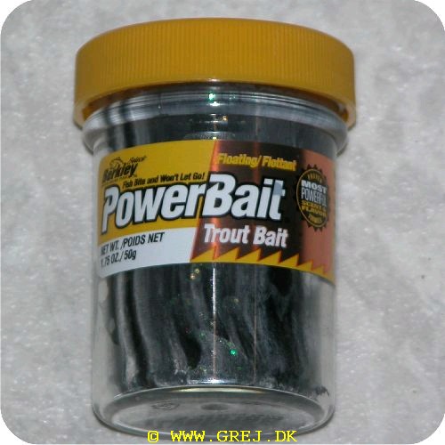 028632111116 - PowerBait med glimmer - BLACK / WHITE