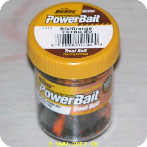 028632121924 - PowerBait med glimmer - BLACK / ORANGE