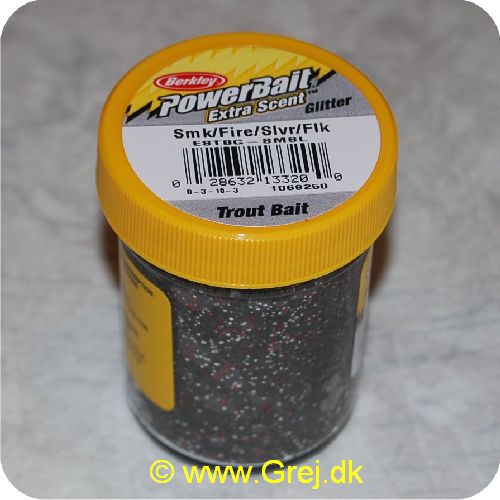 028632133200 - PowerBait med glimmer - SMOKE / FIRE