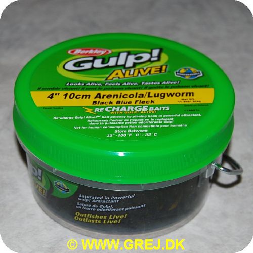 028632261835 - Gulp Alive - Arenicola/Lugworm (Sandorm) - Black Blue Fleck - 10 cm
<BR>
<BR>
GULP Alive ser levende ud - føles levende og smager som fiskens naturlige føde. Ny forbedret smag samt endnu bedre bevægelser i vandet gør GULP Alive til perfekte kopier af fiskenes naturlige føde.<BR>
GULP Alive holder bare meget længe og når der er fisket med den i ca. 1 times tid tager man den af og ligger den i spanden igen og tager så en abden så den igen bliver fyldt med lokkemidlet.<BR><BR>
De nye GULP Alive svømmer rundt i en spand fyldt med GULP væske og når du er færdig med dit fiskeri, lægger du blot agnet tilbage i spanden igen og efter et par timer er den igen fyldt med den forførende duft og smag af GULP Alive.<BR><BR>
Ekstrem lang holdbarhed - både på krogen og i spanden.<BR><BR>
Gulp Alive er 100% Biologisk nedbrydelig.