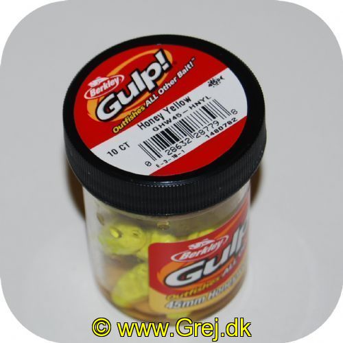 028632287798 - Berkley Gulp - 45mm lange - 10 stk. - Honeyworm - Honey Yellow
<BR>
<BR>
Ny lækker Honeyworm fra Gulp! - Perfekt til P&T søens ørreder. Fede farver og tiltrækkende duft.
10 Honeyworms i hvert glas.