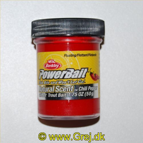 028632306635 - PowerBait med glimmer - CHILI PEBBER (chili rød)