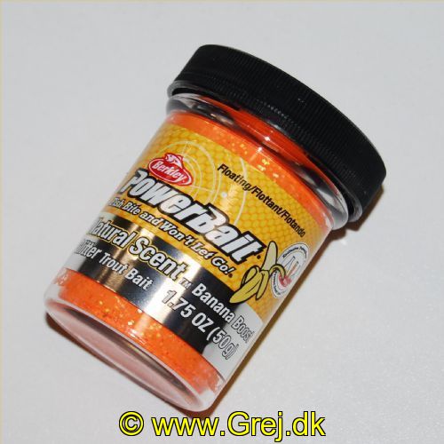 028632343500 - PowerBait med glimmer - BANANA BOOST (Fluo Orange)