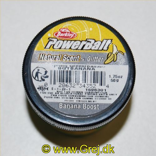 028632343524 - PowerBait med glimmer - BANANA BOOST (Spring Green)