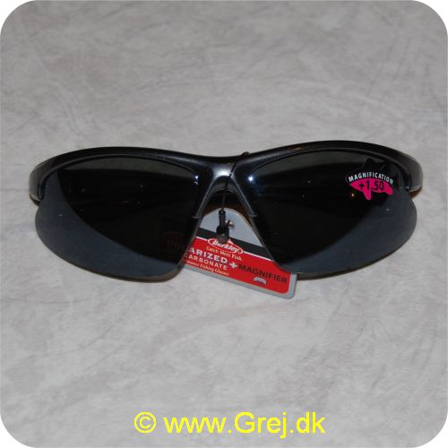 028632525654 - Berkley Polarized Polycarbonate+ Magnification 1,50 solbriller (Forstørrelsesglas +1,50) - Røgfarvet - 100% UVA & UVB beskyttelse - Ultimate ANTI-GLARE - Blocking Filters