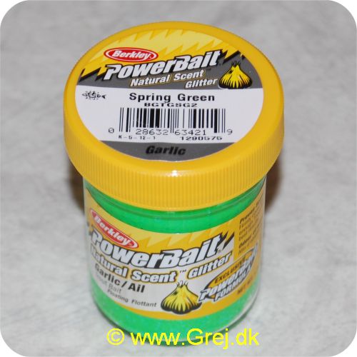 028632634219 - PowerBait med glimmer - SPRING GREEN med hvidløg