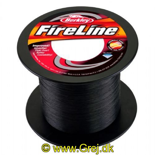 028632654293 - Berkley Fireline - 0.15 mm - 7.9 kg - 1800 meter - Smoke - Hel spole