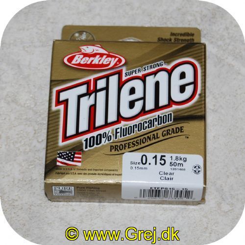 028632734452 - Berkley Trilene Super Strong - 100% Fluorocarbon - 0.15mm/1,8kg - 50m